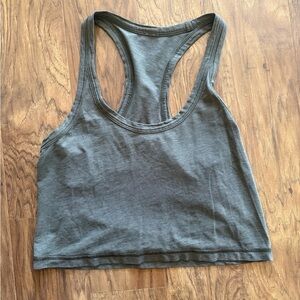 lululemon athletica Charcoal Racerback Tank Top